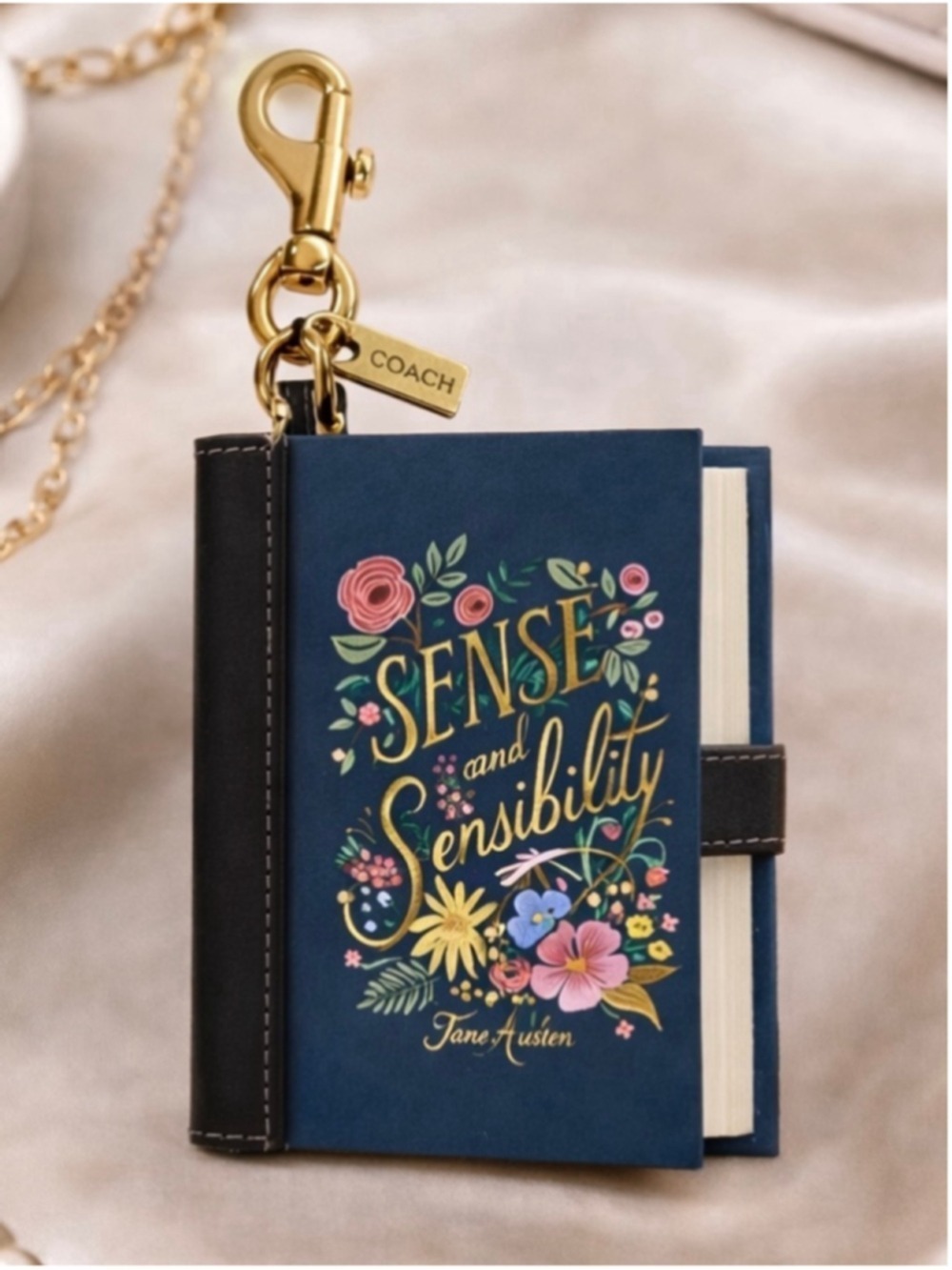 NEW Coach Sense and Sensibility by Jane Austen Book Bag Charm NWT